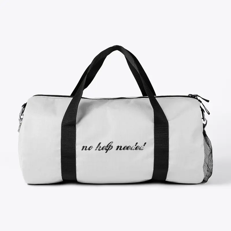 LAKKA'S "no help needed." Duffle Bag